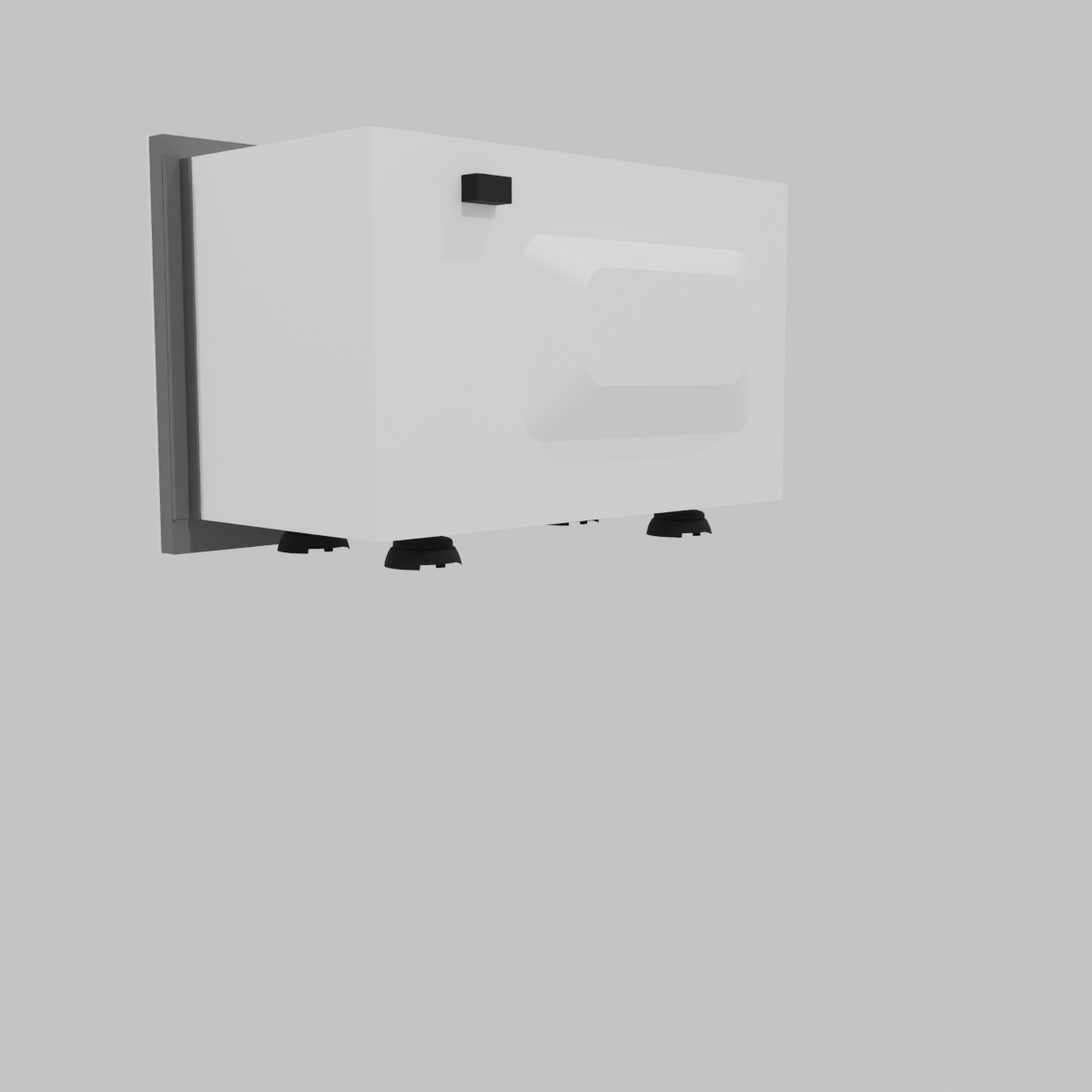 Microondas eléctrico empotrable 20 litros negro