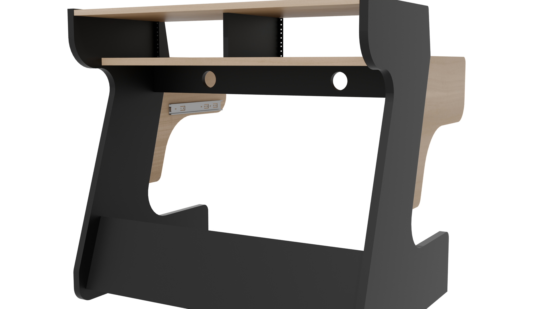 Multifunctional Office Desk Model - Professional 3D Model Render 6