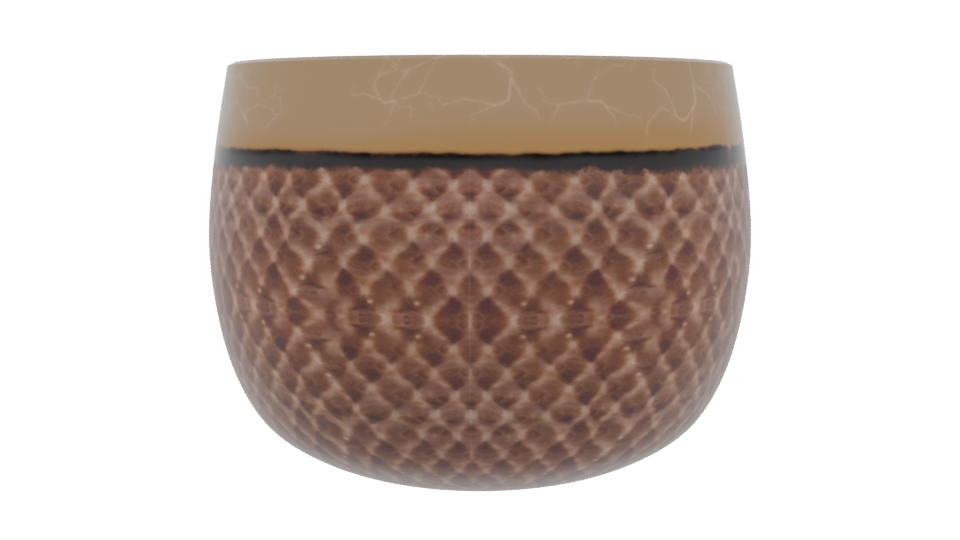 Stylized Decorative Container Model - Professional 3D Model Render 3