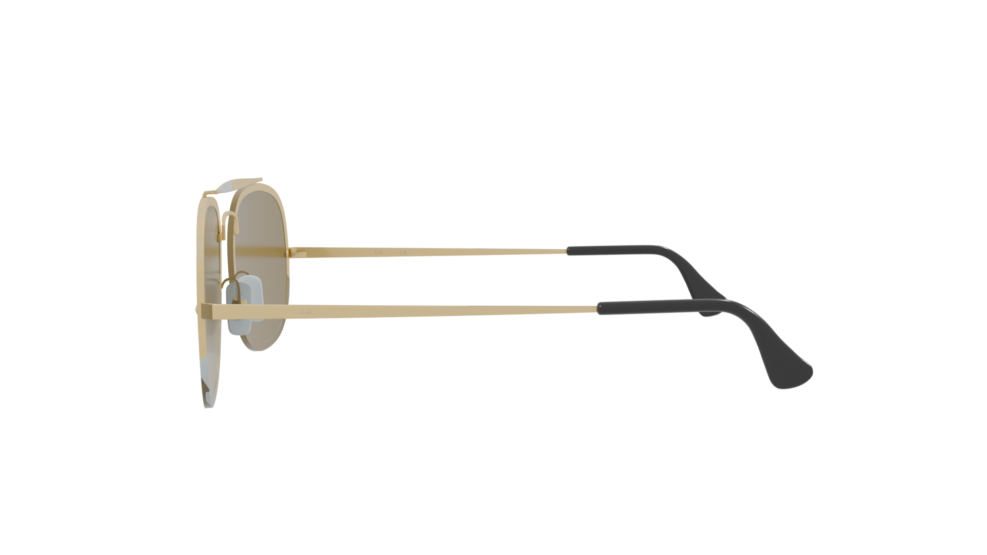 Stylish Aviator Sunglasses Model - Professional 3D Model Render 2