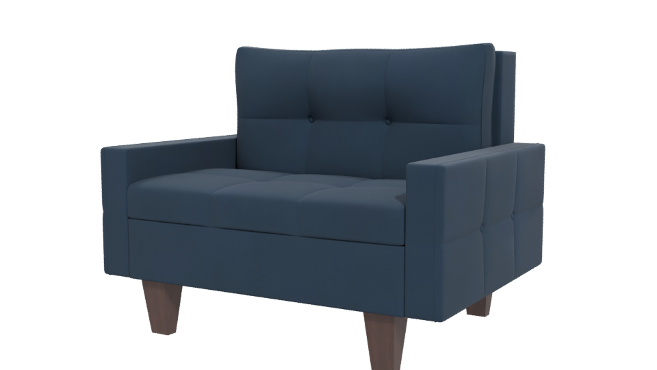 Stylish Modern Loveseat 3D Model - Professional 3D Model Render 12