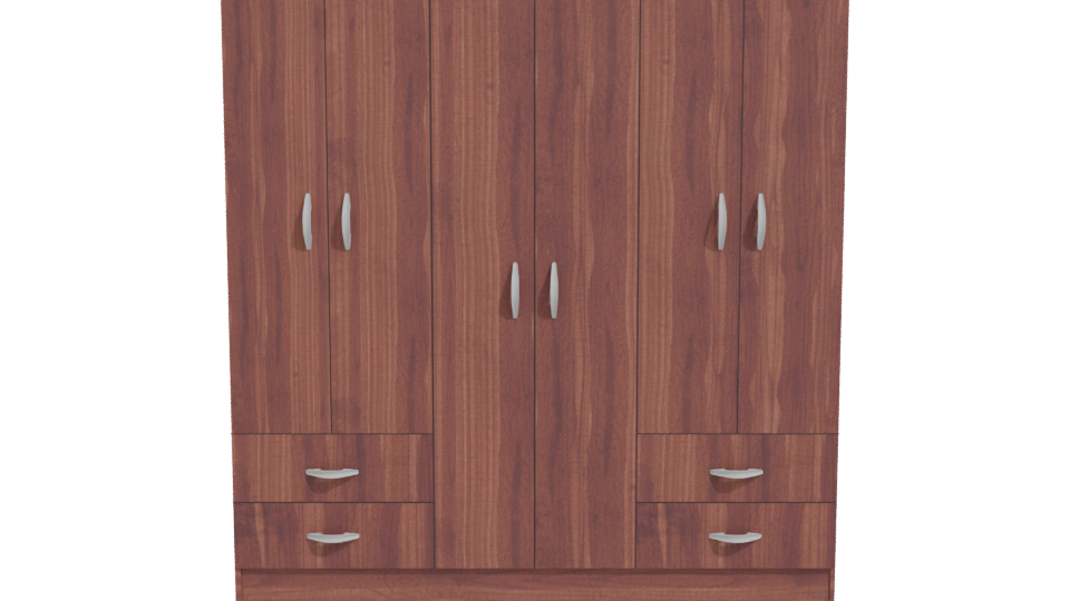 Stylish Wooden Storage Cabinet 3D Model - Professional 3D Model Render 11
