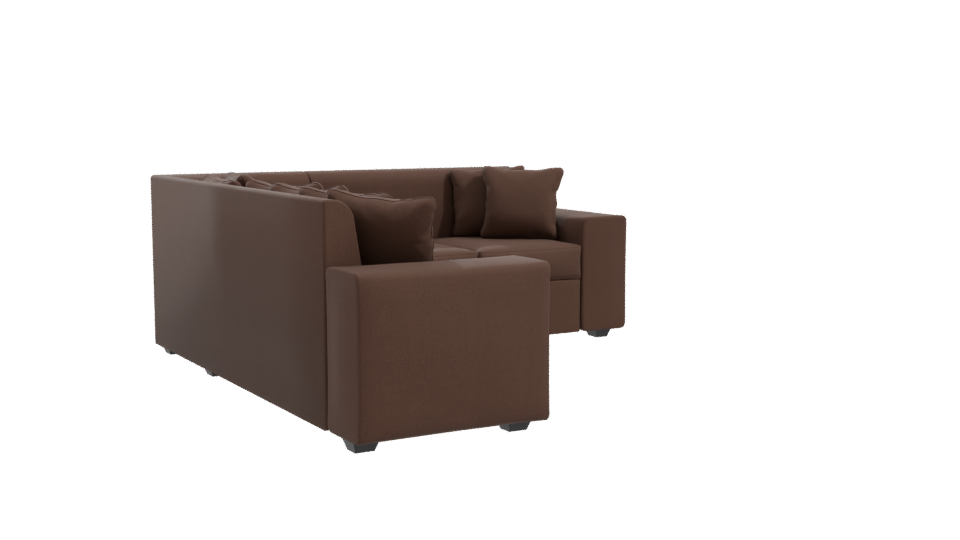 Stylish L-Shaped Sofa 3D Model - Professional 3D Model Render 10