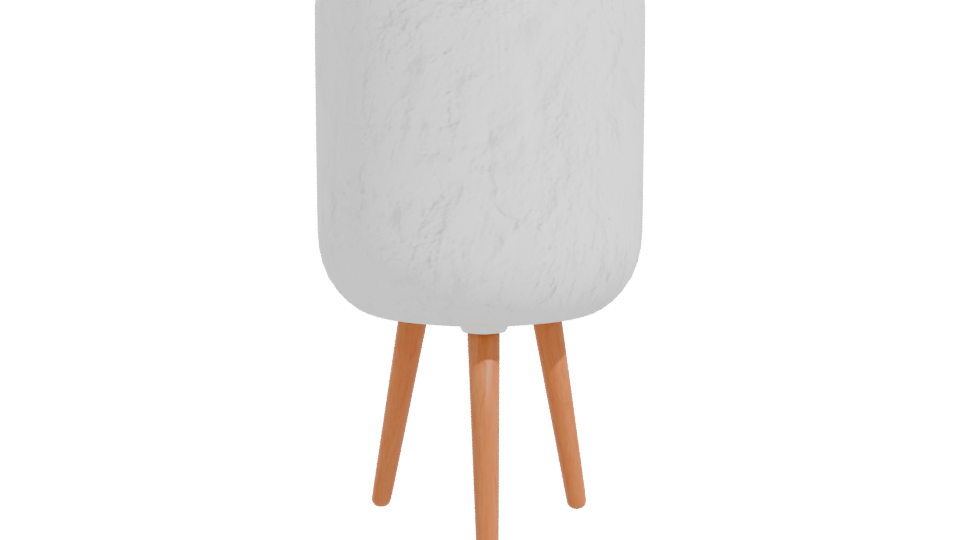 White Planter with Stand 3D - Professional 3D Model Render 11