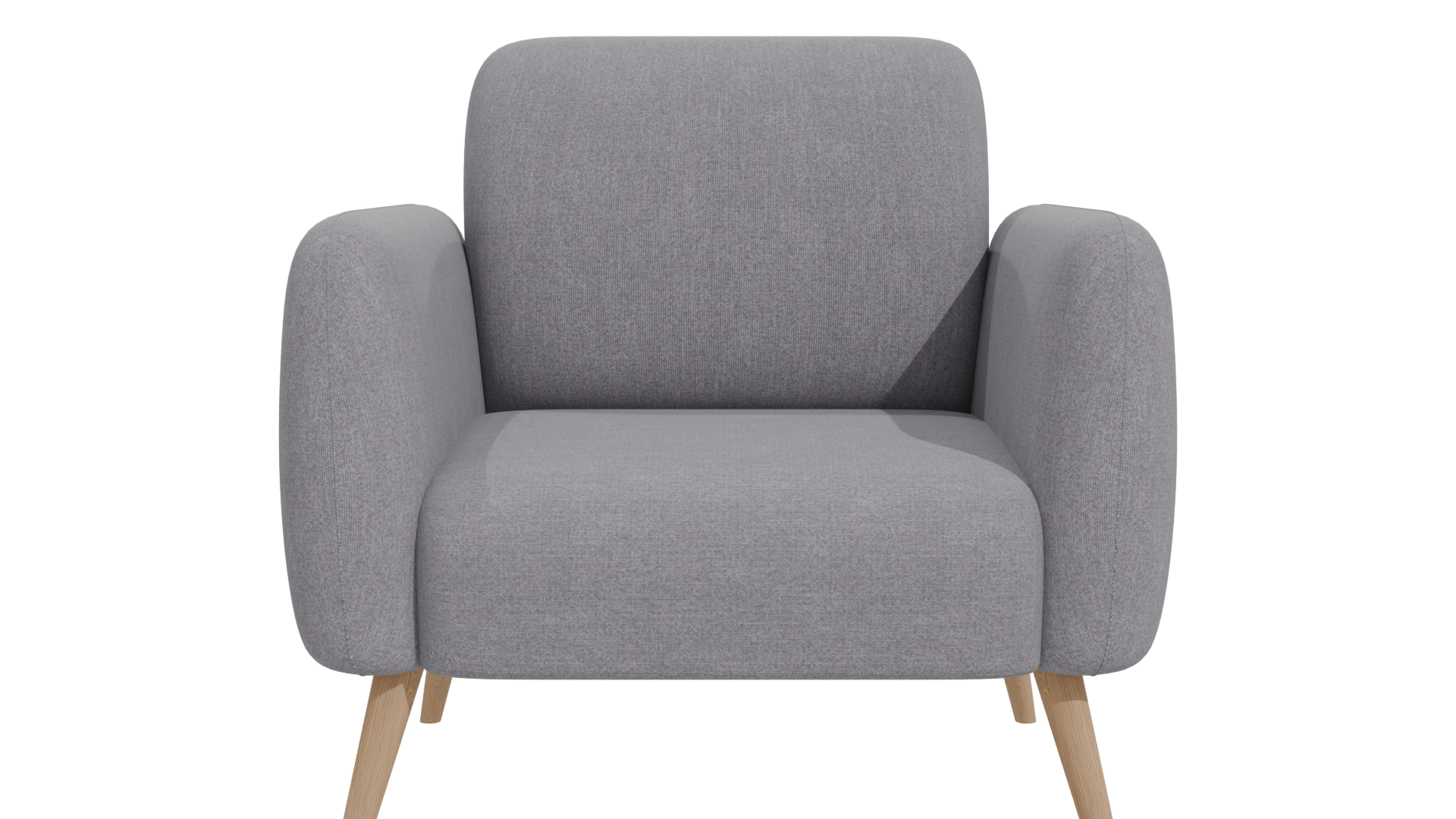 Stylish Modern Fabric Armchair 3D Model - Professional 3D Model Render 11