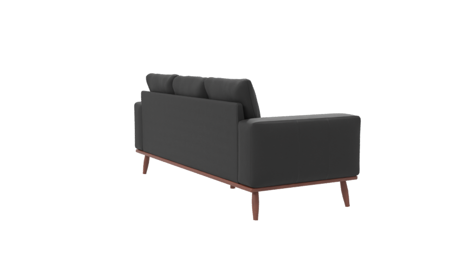 Stylish Black Sofa 3D Model - Professional 3D Model Render 7