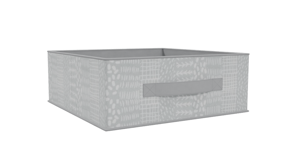 Stylish Fabric Storage Basket 3D - Professional 3D Model Render 4