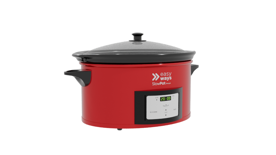 Slow Cooker Kitchen Appliance 3D - Professional 3D Model Render 10