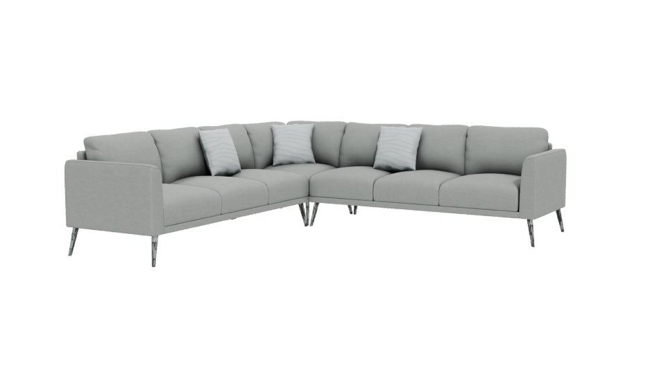 Contemporary Sectional Sofa Model - Professional 3D Model Render 12