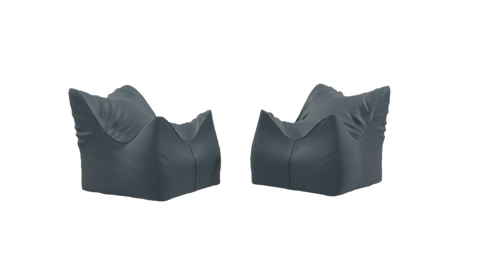 Stylish Bean Bag Chair 3D - Professional 3D Model Render 9