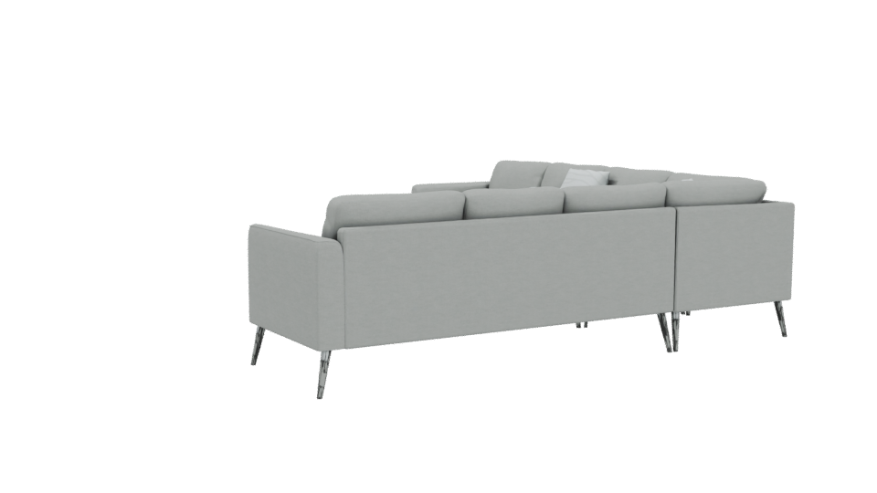 Contemporary Sectional Sofa Model - Professional 3D Model Render 4