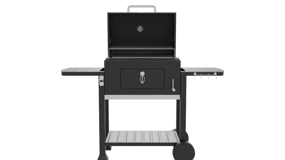 Portable Charcoal Grill 3D Model - Professional 3D Model Render 11