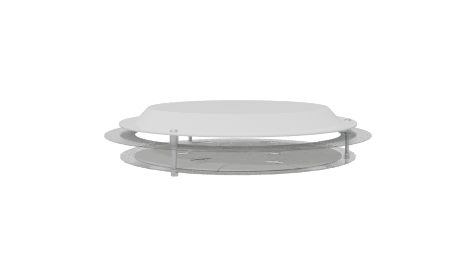 Modern Round Base Vent Cover - Professional 3D Model Render 6