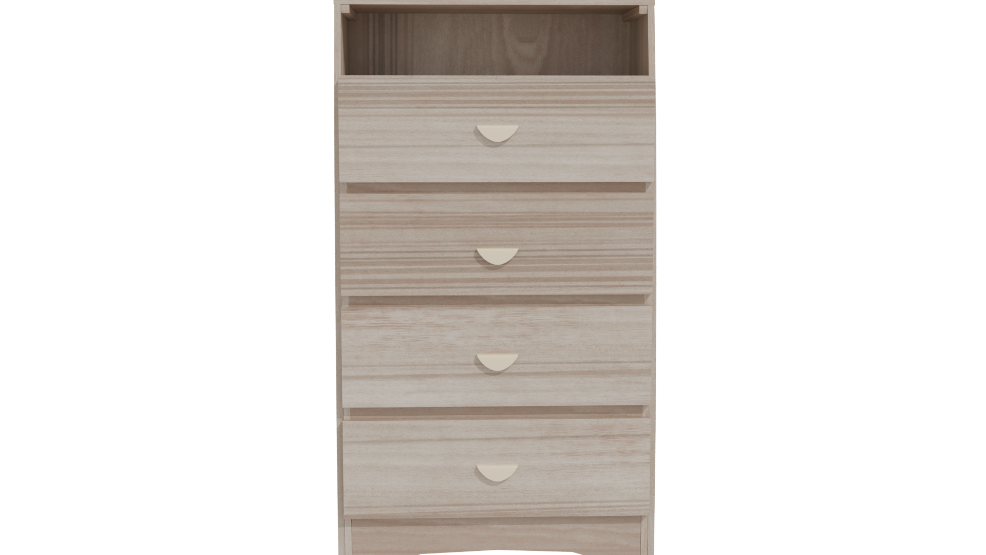 Elegant Modern Wooden Chest of Drawers 3D Model - Professional 3D Model Render 11