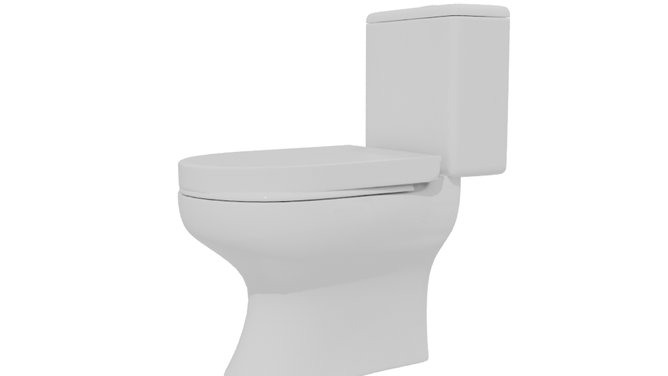 Contemporary Bathroom Toilet Model - Professional 3D Model Render 13