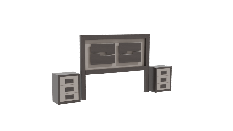 Stylish Bedroom Furniture Set 3D - Professional 3D Model Render 10