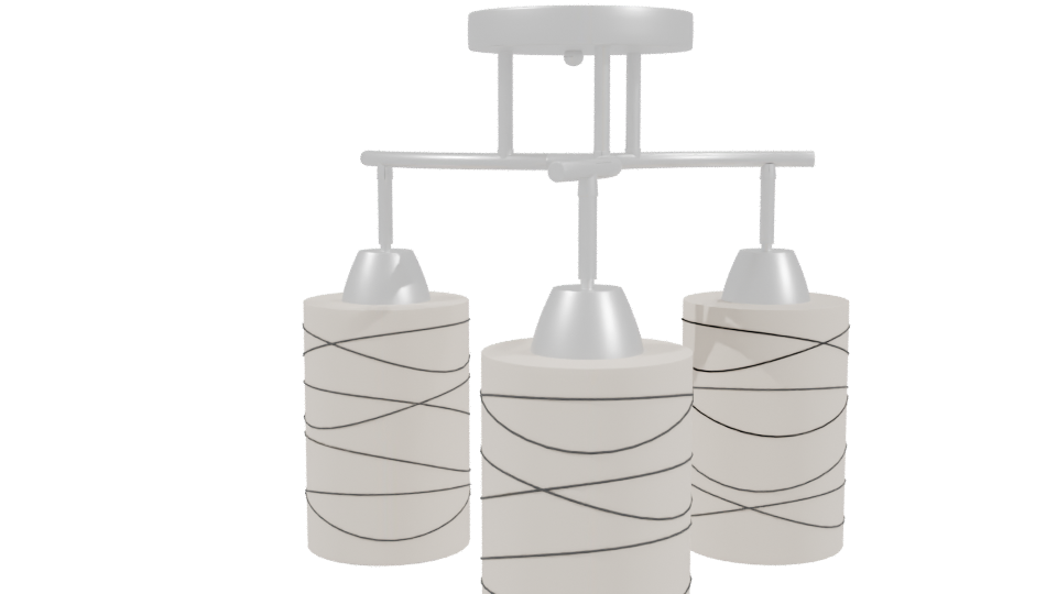 Stylish Modern Chandelier 3D - Professional 3D Model Render 3