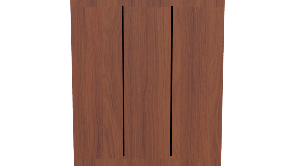 Stylish Wooden Storage Cabinet 3D - Professional 3D Model Render 5