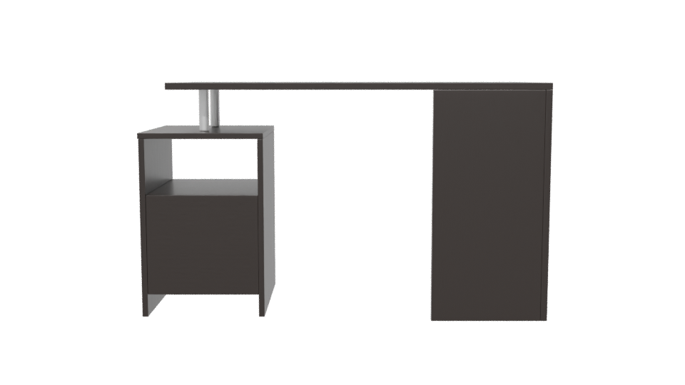 Contemporary Office Desk with Drawers 3D Model - Professional 3D Model Render 5