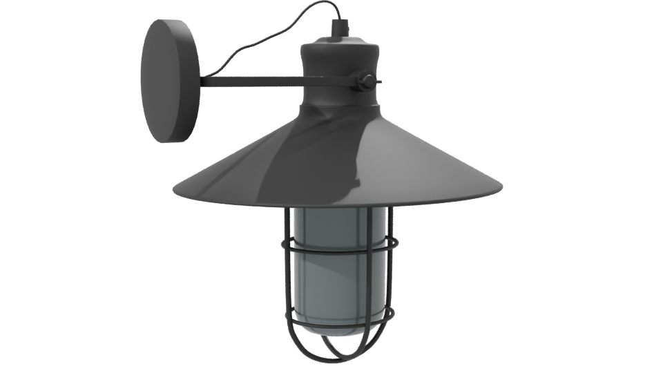 Industrial Hanging Lantern 3D Model - Professional 3D Model Render 7