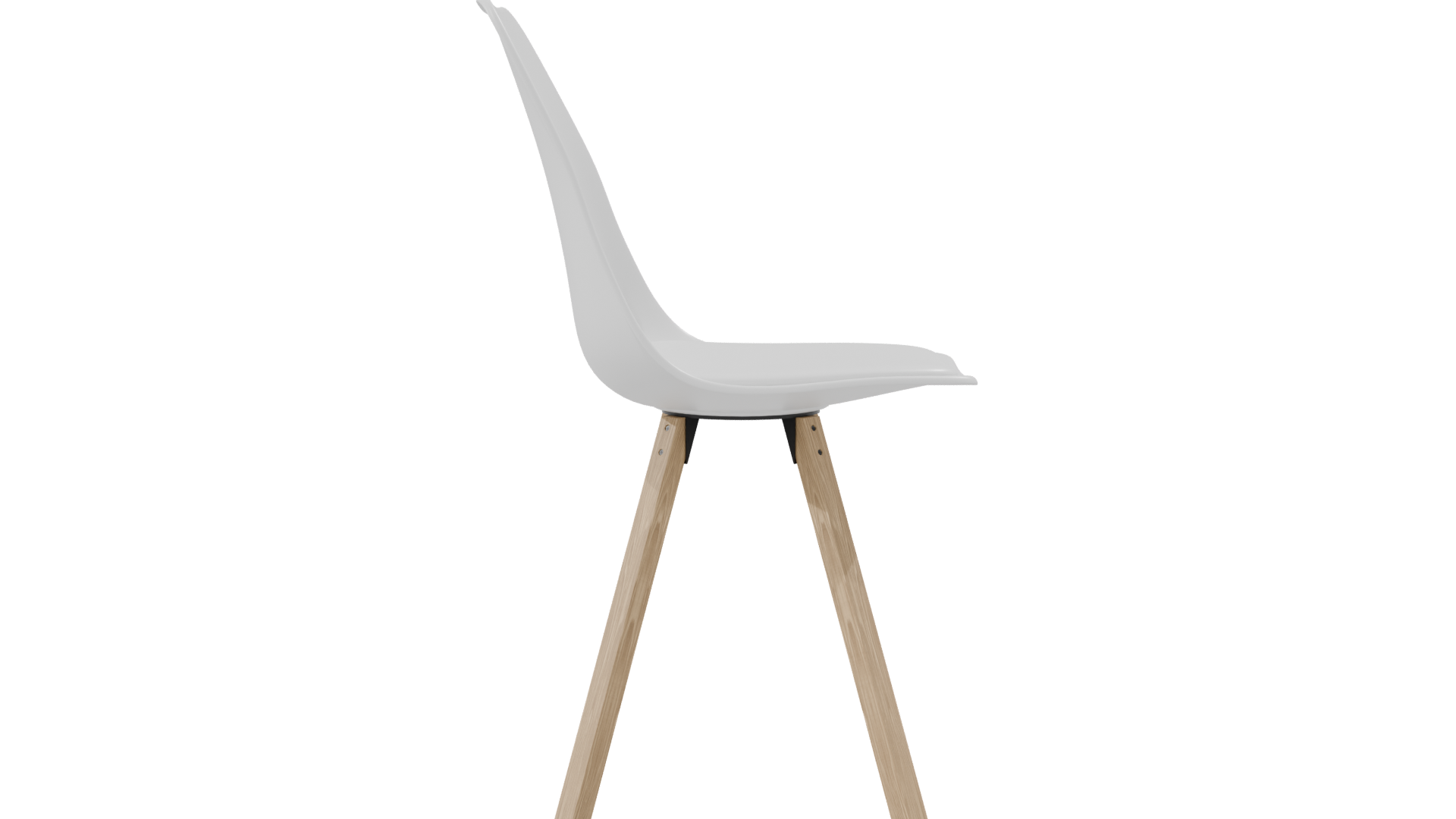 Glossy Modern Dining Chair 3D - Professional 3D Model Render 8