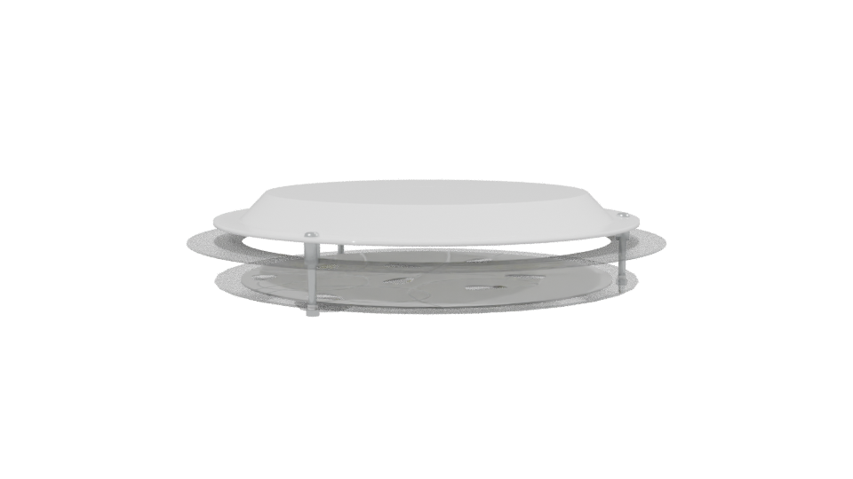 Modern Round Base Vent Cover - Professional 3D Model Render 2