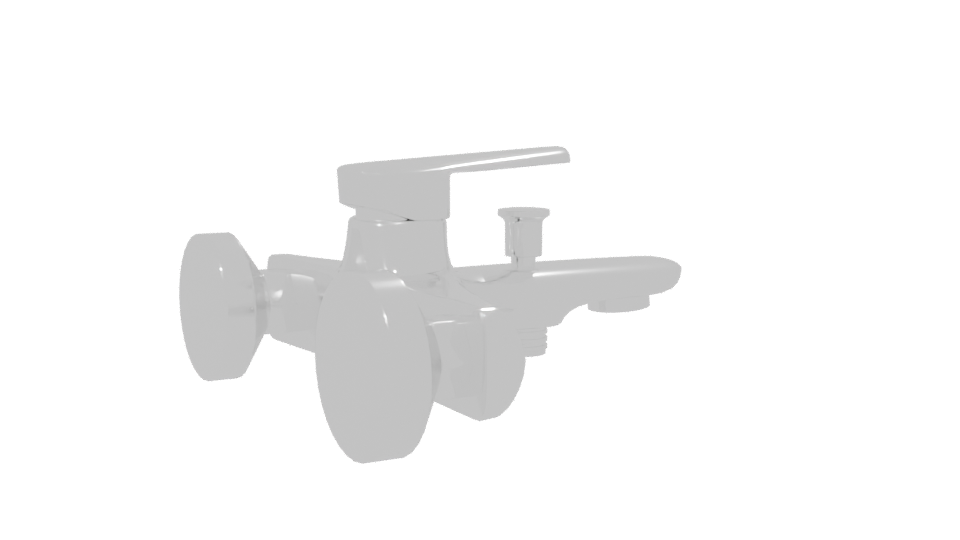 Stylish Modern Faucet 3D Model - Professional 3D Model Render 7