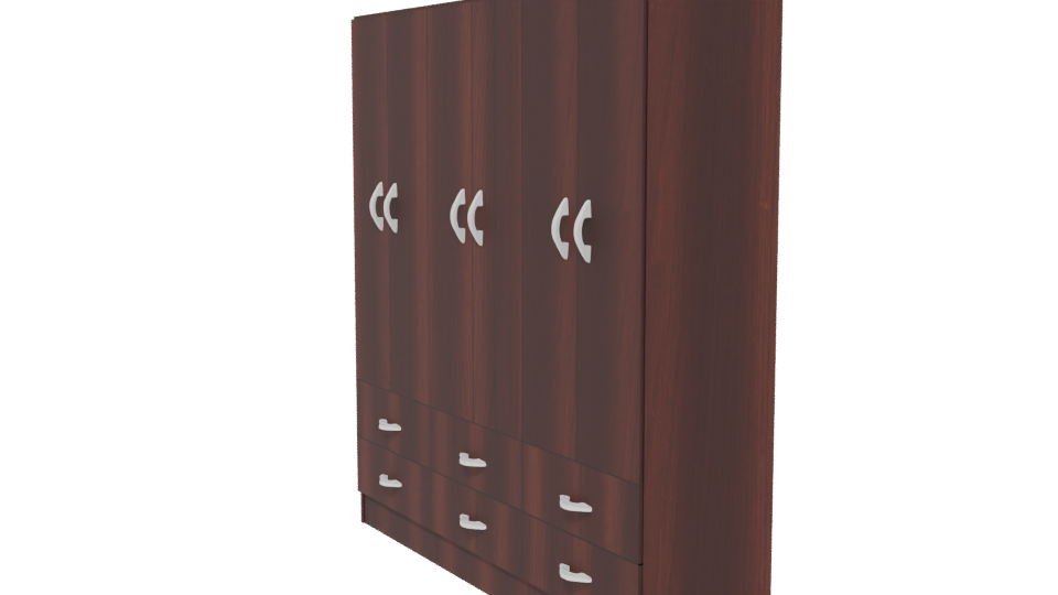 Stylish Wooden Storage Cabinet 3D - Professional 3D Model Render 13
