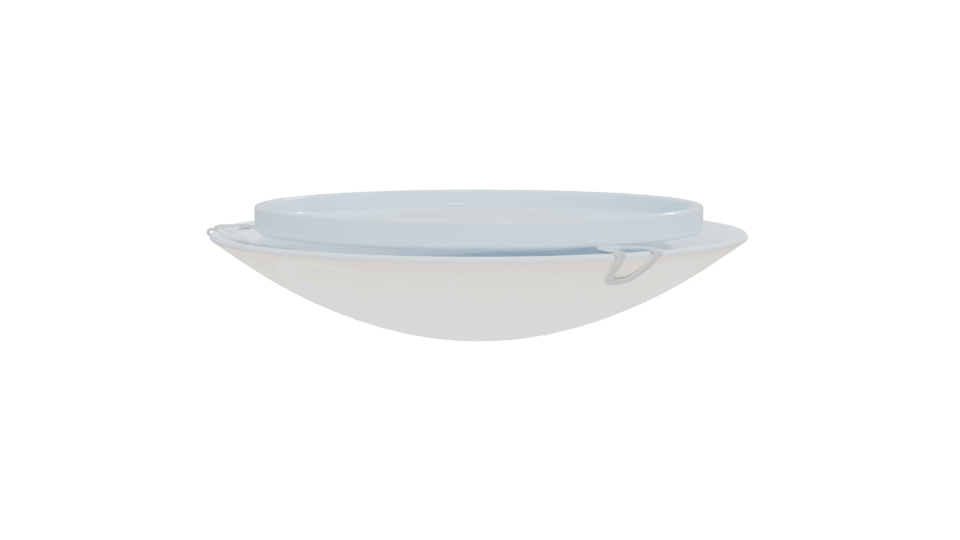 Elegant Ceramic Dish 3D Model - Professional 3D Model Render 12