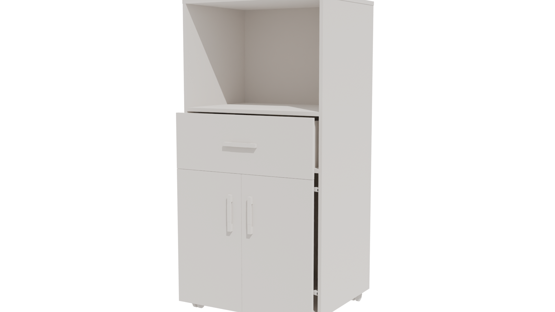 Minimalist Storage Cabinet 3D Model - Professional 3D Model Render 4
