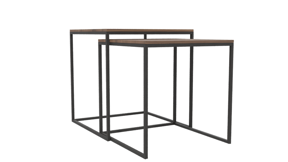 Nested Modern Coffee Tables 3D Model - Professional 3D Model Render 13