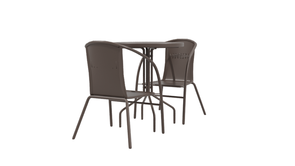 Stylish Outdoor Dining Set 3D - Professional 3D Model Render 3