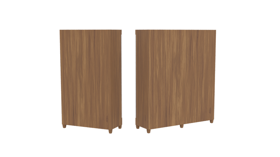 Stylish Wooden Wardrobe Set 3D - Professional 3D Model Render 5