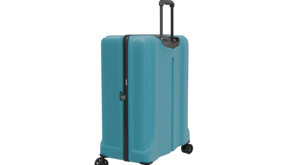 Stylish Hard-shell Travel Suitcase 3D - Professional 3D Model Render 3