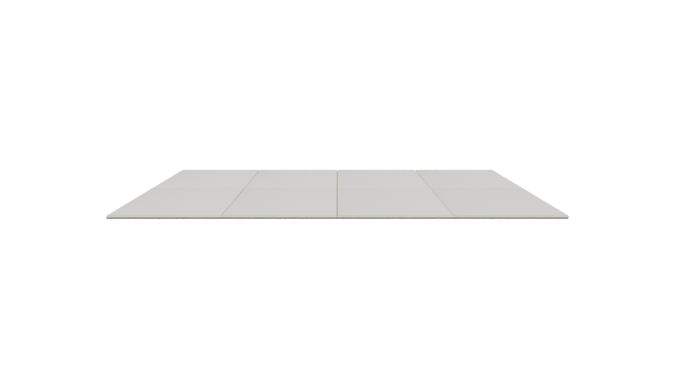 Minimalist White Floor Panel 3D - Professional 3D Model Render 5