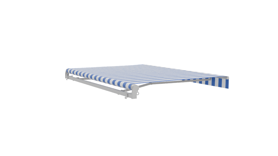 Striped Outdoor Canopy 3D Model - Professional 3D Model Render 10