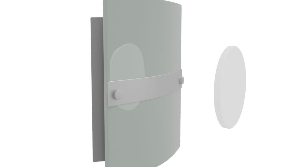 Stylized Metallic Shield 3D Model - Professional 3D Model Render 9