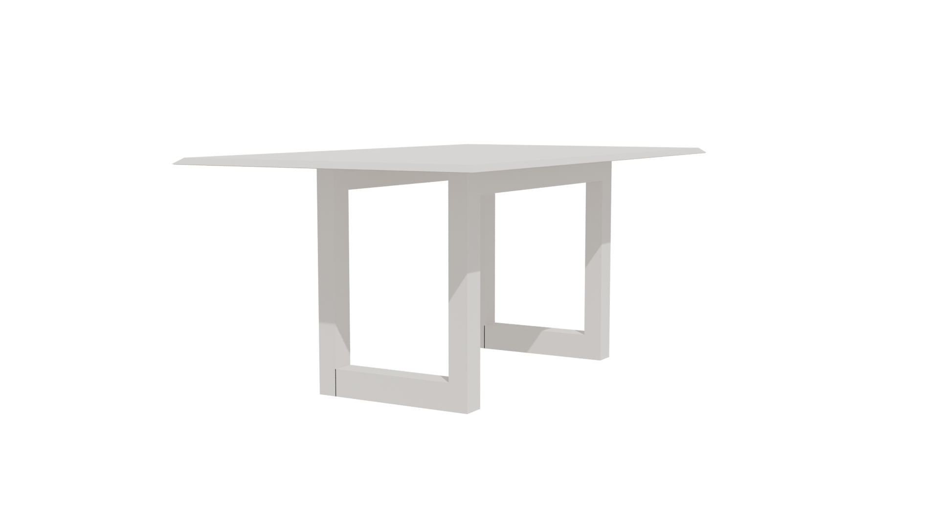 Stylish Glass Top Table 3D - Professional 3D Model Render 4