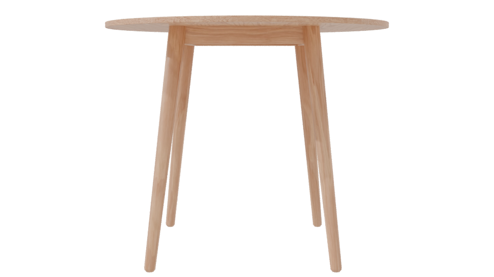 Stylish Wooden Dining Table 3D - Professional 3D Model Render 8