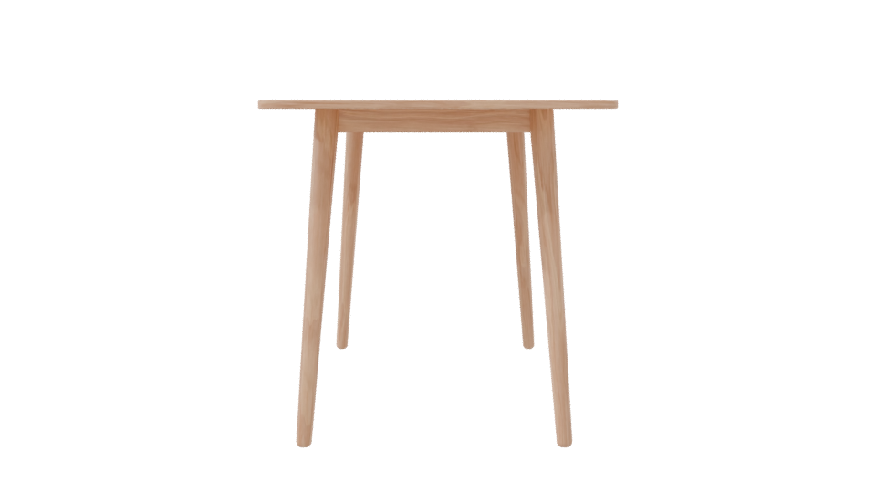 Minimalist Wooden Dining Table 3D - Professional 3D Model Render 8