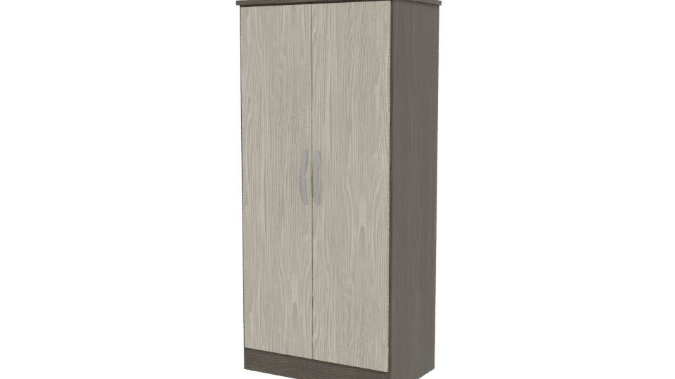 Stylish Minimalist Wooden Storage Cabinet 3D Model - Professional 3D Model Render 12