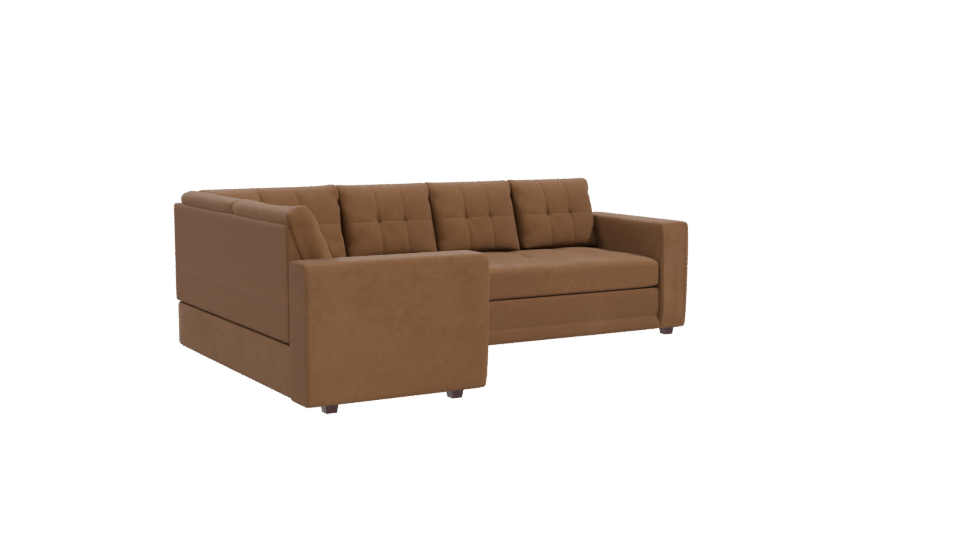 Stylish Sectional Sofa Model - Professional 3D Model Render 10