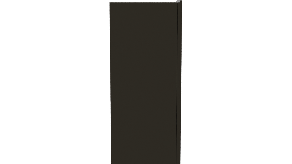 Sleek Black Refrigerator 3D Model - Professional 3D Model Render 8