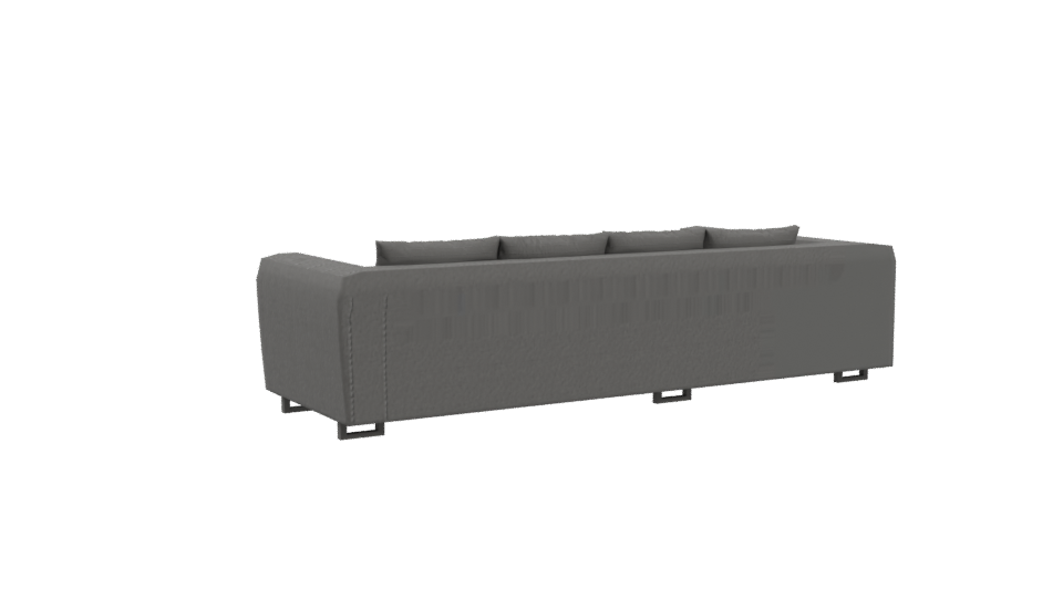 Contemporary L-Shaped Sofa Model - Professional 3D Model Render 4