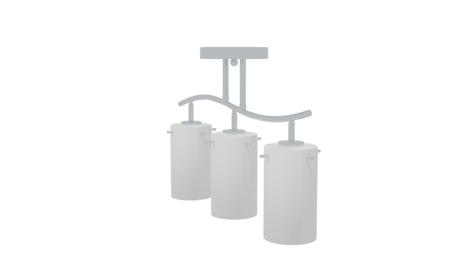 Sleek Modern Glass Pendant Lighting 3D Model - Professional 3D Model Render 7