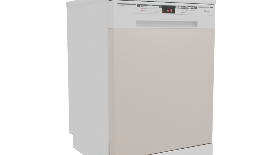 Compact Modern Dishwasher 3D - Professional 3D Model Render 10