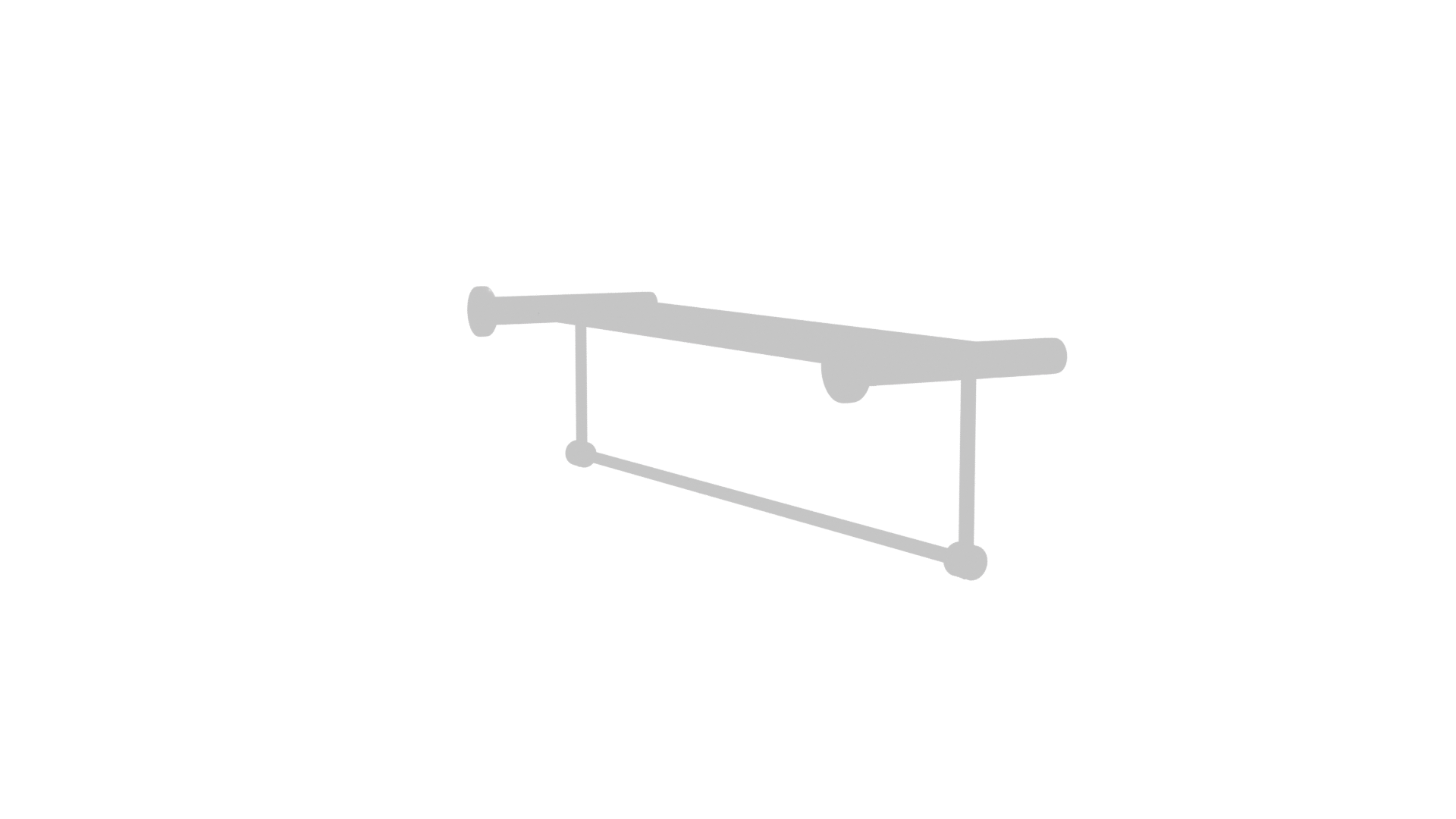 Stylish Metal Towel Rack 3D - Professional 3D Model Render 19