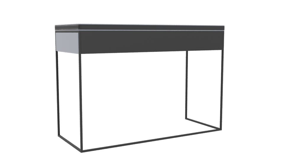Sleek Modern Desk 3D Model - Professional 3D Model Render 4