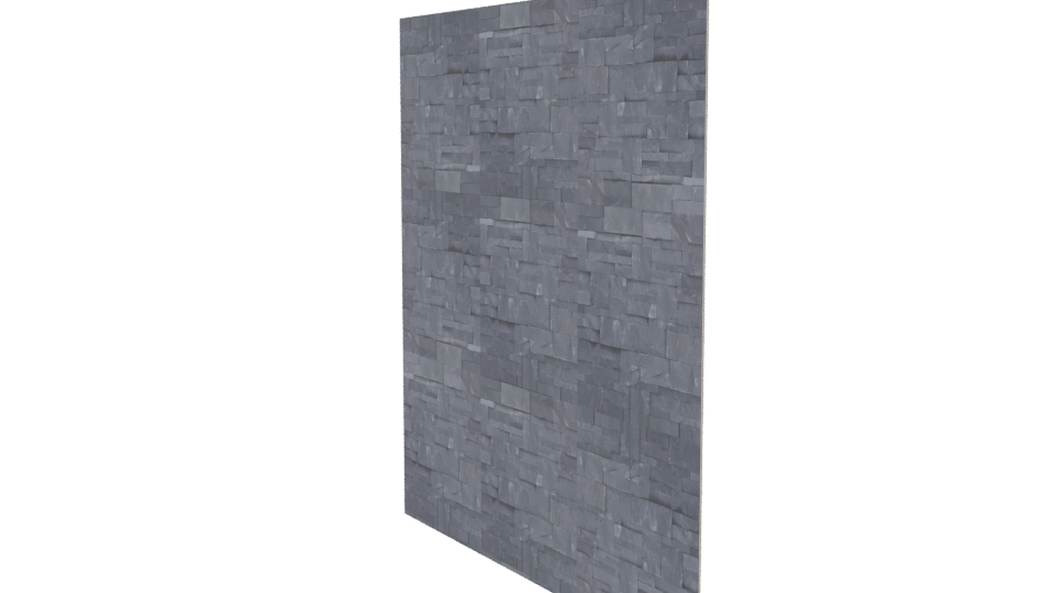 Slate Stone Wall Texture 3D - Professional 3D Model Render 13