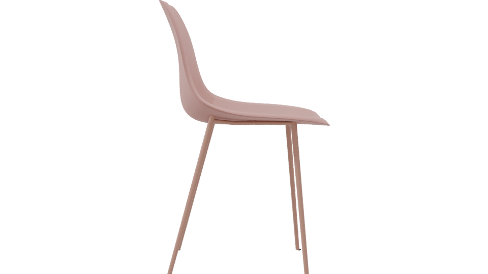Stylish Minimalist Dining Chair 3D - Professional 3D Model Render 8